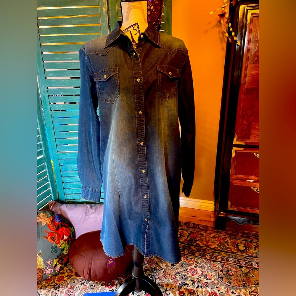 Ladies Wrangler Denim Shirt/Dress